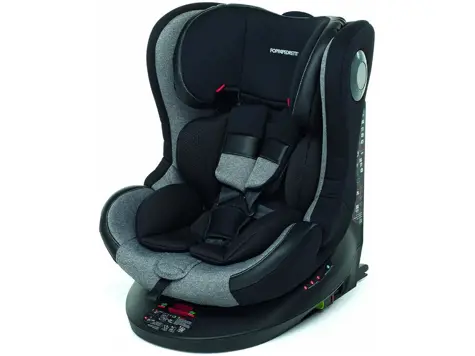 Silla de coche giratoria Foppapedretti FP360 360°, grupo 0+/3, IsoFix, Carbon.