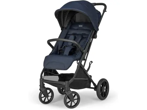 Inglesina Zenit: Cochecito compacto 22kg, azul, 56x109x79cm, 8,8kg.