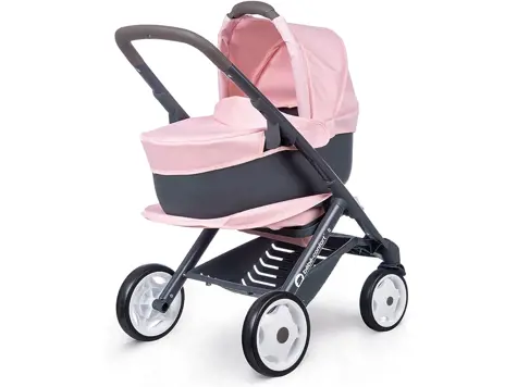 Smoby Combi Silla+Capazo Bebe Rosa