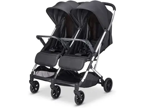 Babify Twin Air Silla de Paseo Gemelar, ligera y compacta, Grey (22 kg)