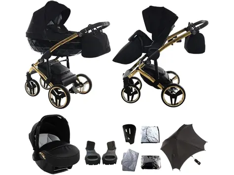 Cochecito bebé Junama Diamond S-Line + accesorios originales