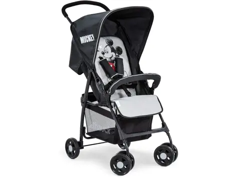 Carrito de bebé Hauck Sport, ligero y plegable - Mickey Gris