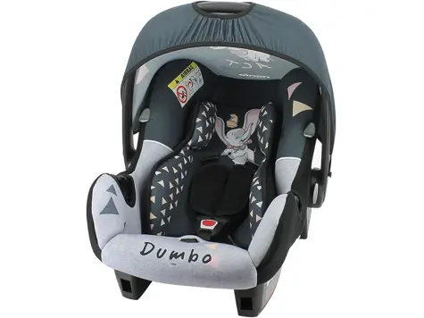 Silla Coche Bebe Nania BEONE Grupo 0+ - Protección Lateral - 4 Estrellas ADAC - Disney Dumbo.