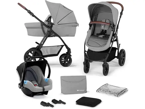 Carrito de bebé 3 en 1 Kinderkraft MOOV CT - Gris (hasta 26 kg)