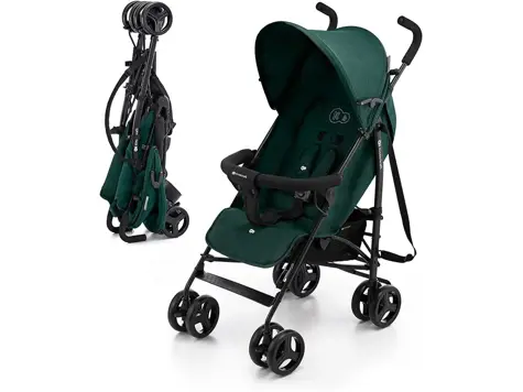 Carrito de bebé Kinderkraft TIK - Plegable, Reclinable, Ligero - Verde