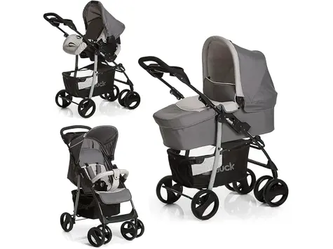 Hauck Shopper SLX Trioset Carrito Bebe 3 en 1, Gris