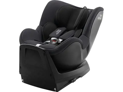 Silla coche BRITAX RÖMER DUALFIX PLUS Giro 360°, ISOFIX, i-Size 40-105cm, 0-4 años, Gris Midnight.