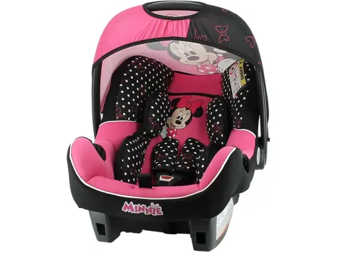 Silla Coche Bebe Nania BEONE Grupo 0+ - Protección Lateral - 4 Estrellas ADAC - Disney Minnie