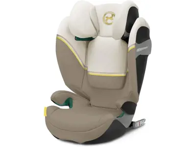 Silla de coche Cybex Gold Solution S2 i-Fix, 100-150 cm, 15-50 kg, Beige.