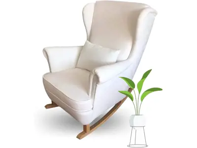 Sillón Mecedora MartHome: Relax, Oscilante, Lactancia - Mujeres Embarazadas.