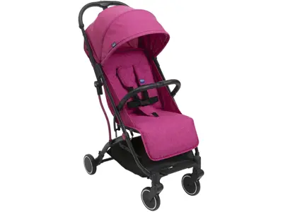 Chicco Trolley Me – Silla de Paseo Ligera de 0 Meses hasta 15 kg, Color Rosa