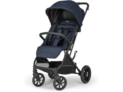 Inglesina Zenit: Cochecito compacto 22kg, azul, 56x109x79cm, 8,8kg.