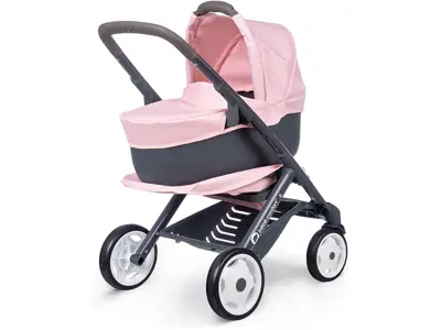 Smoby Combi Silla+Capazo Bebe Rosa