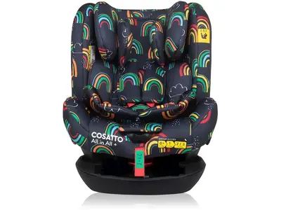 Silla coche All in All+ Cosatto Disco Rainbow, 0-36kg, ISOFIX.