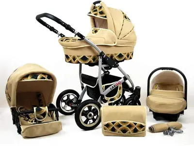 Cochecito bebé 3 en 1 Isofix New L-GO Gold Rainbow