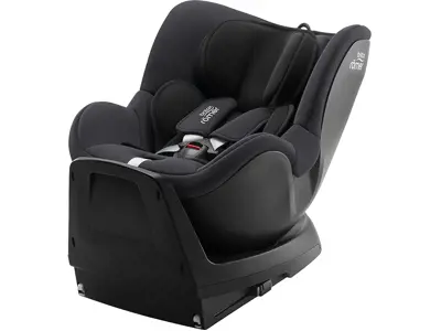 Silla coche BRITAX RÖMER DUALFIX PLUS Giro 360°, ISOFIX, i-Size 40-105cm, 0-4 años, Gris Midnight.