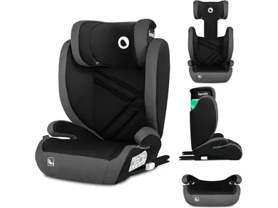 Silla coche bebé LIONELO HUGO I-SIZE Grupo 2 3 ajustable con ISOFIX y protección lateral.