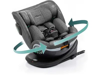 Silla Coche Babyauto Xperta i-Size 0-12 años Grey Dobby