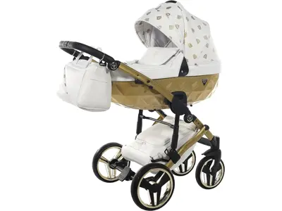 Junama Diamond Glow: Carrito 3en1 dorado