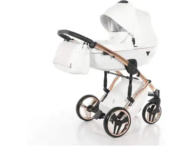 Carrito bebé Junama Diamond 3 en 1 (06 Kupfer-Weiß, 2IN1)