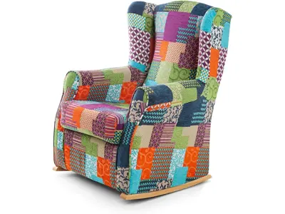 Balancín Mecedora Irene Patchwork Multicolor - ¡Relax Total!